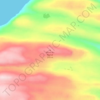 Mappa topografica Mont du Signal, altitudine, rilievo