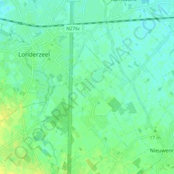 Mappa topografica Westrode, altitudine, rilievo