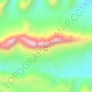 Mappa topografica Mount Liebig, altitudine, rilievo