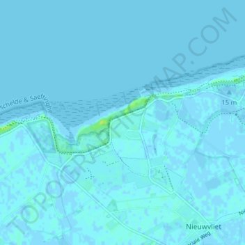 Mappa topografica St. Pierre, altitudine, rilievo