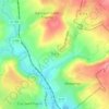Mappa topografica Bouricourt, altitudine, rilievo