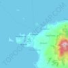 Mappa topografica Kawayan, altitudine, rilievo