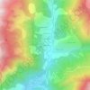 Mappa topografica Les Rousses, altitudine, rilievo