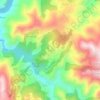 Mappa topografica Carriu, altitudine, rilievo
