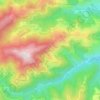 Mappa topografica Le Chier, altitudine, rilievo