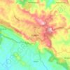 Mappa topografica Madikeri, altitudine, rilievo