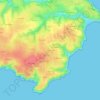 Mappa topografica Petit Houx, altitudine, rilievo