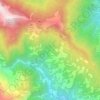 Mappa topografica Cumin, altitudine, rilievo