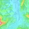 Mappa topografica Viodos, altitudine, rilievo