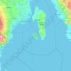 Mappa topografica Talikud Island, altitudine, rilievo
