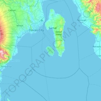 Mappa topografica Talikud Island, altitudine, rilievo