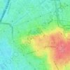 Mappa topografica Grotte artificielle du parc des Buttes-Chaumont, altitudine, rilievo