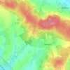 Mappa topografica Les Rouges Verts, altitudine, rilievo
