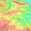 Mappa topografica Große Heide, altitudine, rilievo