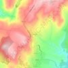 Mappa topografica Presandães, altitudine, rilievo