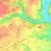Mappa topografica Le Boulay, altitudine, rilievo