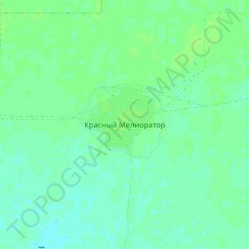 Mappa topografica Красный Мелиоратор, altitudine, rilievo