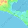 Mappa topografica Surf Beach, altitudine, rilievo