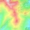 Mappa topografica Pian del Ballo, altitudine, rilievo