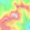 Mappa topografica Kaçkar Dağı, altitudine, rilievo