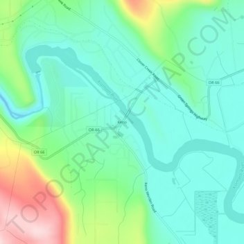 Mappa topografica Keno, altitudine, rilievo