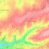 Mappa topografica Le Cauchais, altitudine, rilievo