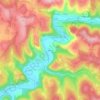 Mappa topografica Merlet, altitudine, rilievo