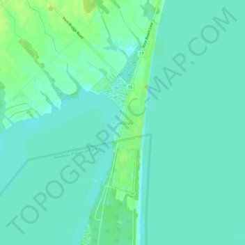 Mappa topografica Rondeau, altitudine, rilievo