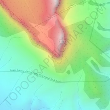Mappa topografica Lapa, altitudine, rilievo