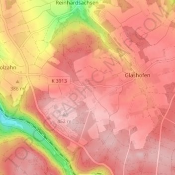 Mappa topografica Neusaß, altitudine, rilievo