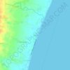 Mappa topografica Tagas, altitudine, rilievo