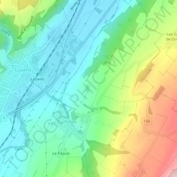 Mappa topografica En Carmet, altitudine, rilievo