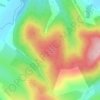 Mappa topografica Braid Hill, altitudine, rilievo