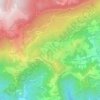 Mappa topografica Tezetta, altitudine, rilievo
