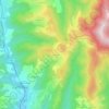 Mappa topografica Le Cocon, altitudine, rilievo