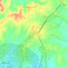 Mappa topografica Sabanas de Cali, altitudine, rilievo