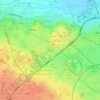 Mappa topografica Le Derby, altitudine, rilievo
