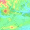 Mappa topografica Alportel, altitudine, rilievo