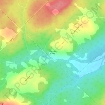 Mappa topografica Sainte-Sabine-Station, altitudine, rilievo