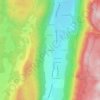 Mappa topografica Les Berts, altitudine, rilievo