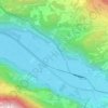 Mappa topografica Hüsen, altitudine, rilievo