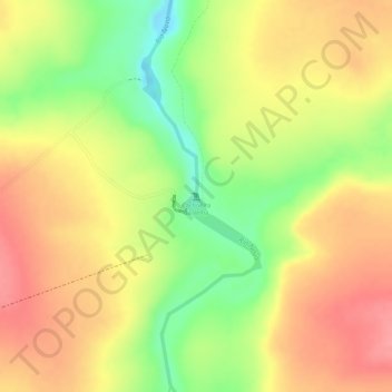 Mappa topografica Cachoeira da Velha, altitudine, rilievo