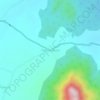 Mappa topografica Theerthamalai, altitudine, rilievo