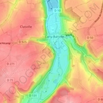 Mappa topografica Les Criquets, altitudine, rilievo