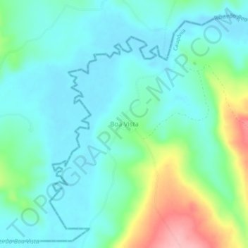 Mappa topografica Boa Vista, altitudine, rilievo