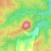 Mappa topografica Mount Jellore, altitudine, rilievo