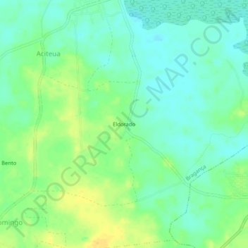 Mappa topografica Eldorado, altitudine, rilievo