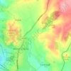 Mappa topografica Roughcote, altitudine, rilievo