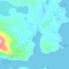 Mappa topografica Dolomi, altitudine, rilievo