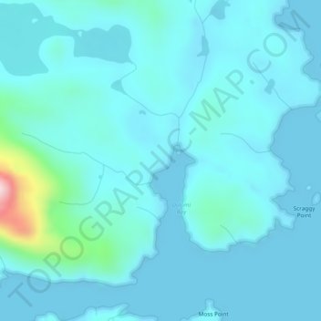 Mappa topografica Dolomi, altitudine, rilievo